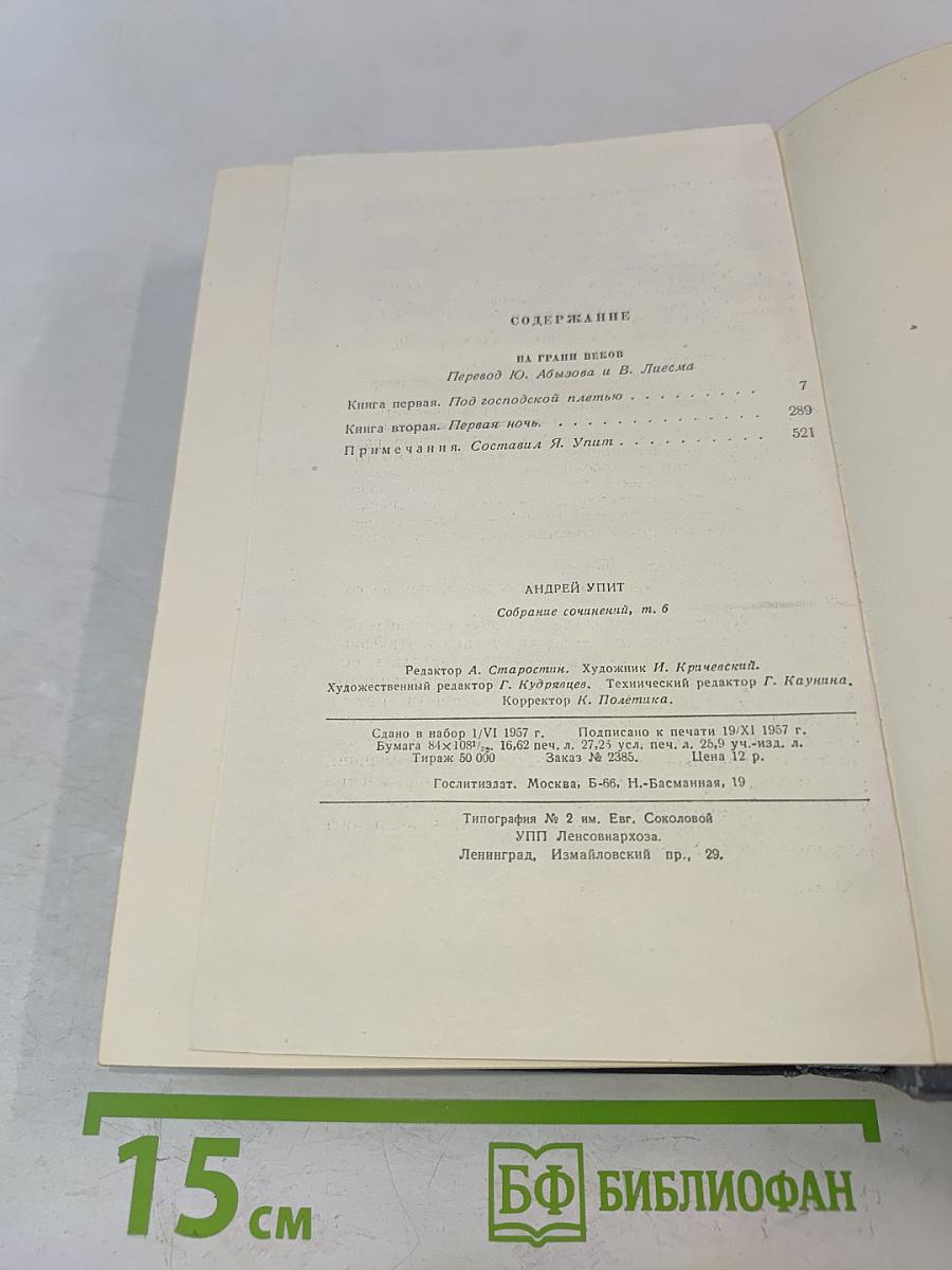 Собрание сочинений. Том шестой. На грани веков