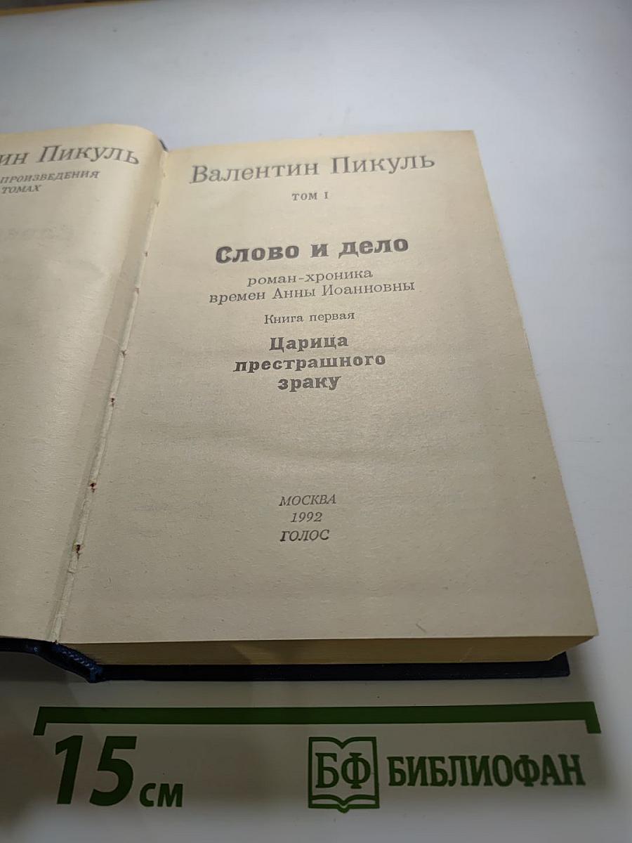 Слово и дело. Том I. Книга первая. Царица престрашного зраку