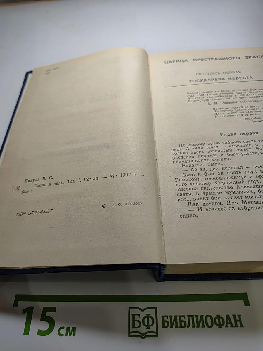 Слово и дело. Том I. Книга первая. Царица престрашного зраку