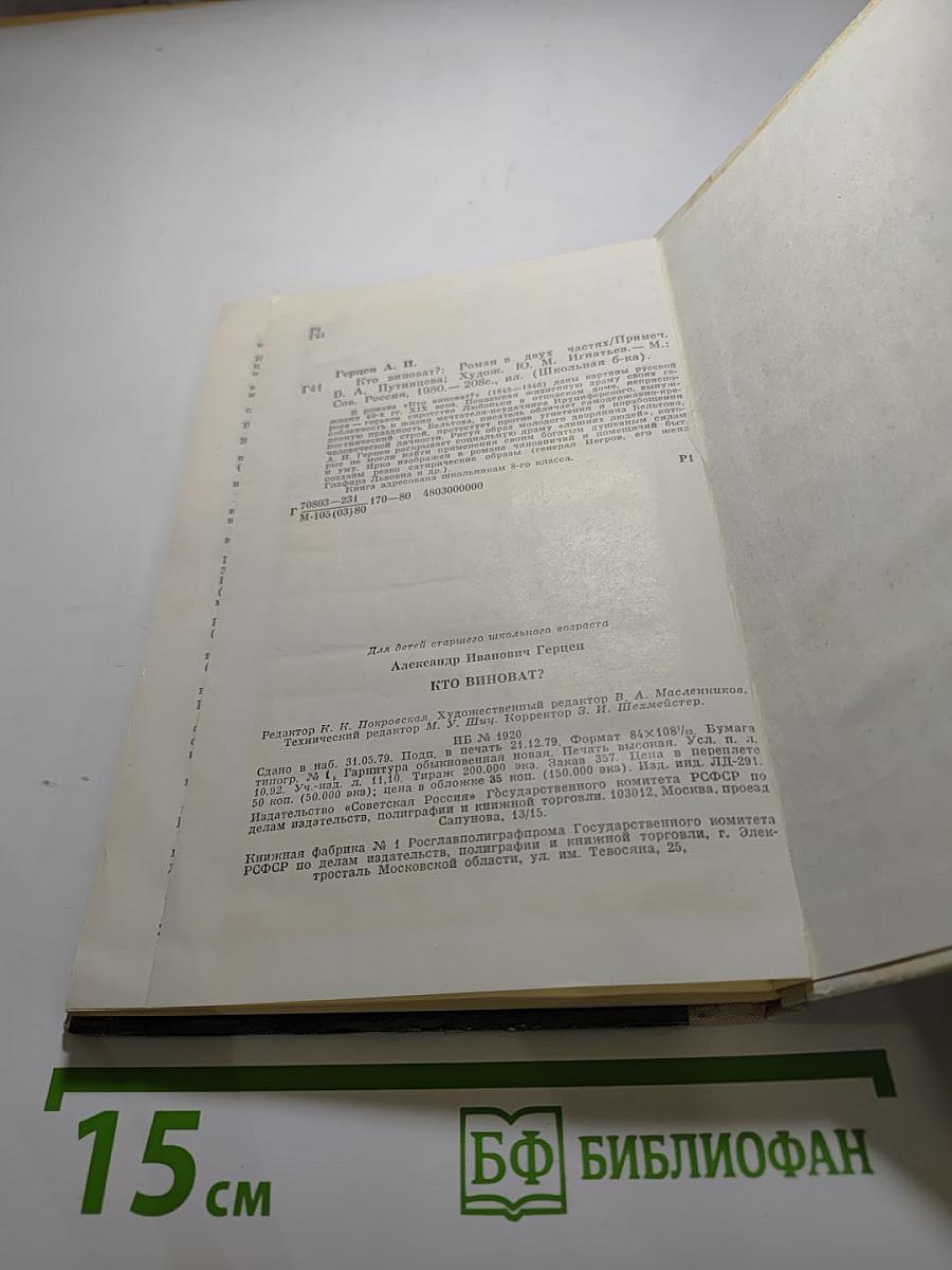 Кто виноват?