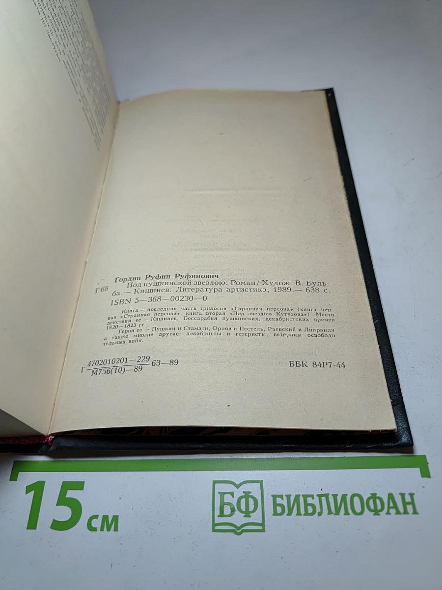 Под Пушкинской звездою