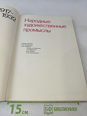 Народные художественные промыслы 1917-1932