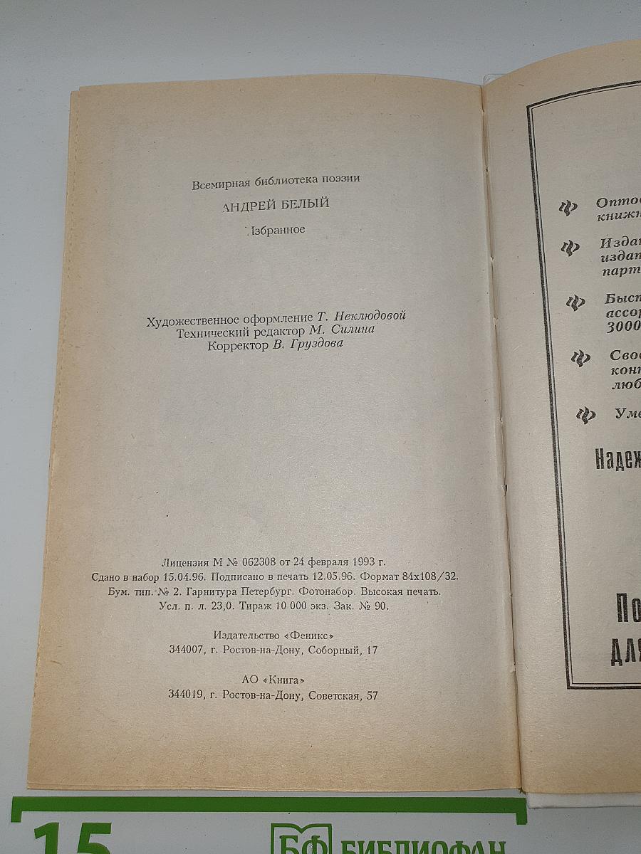 Андрей Белый: Избранное