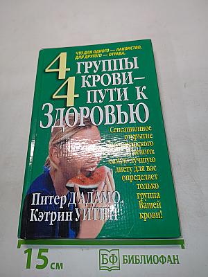 4 группы крови — 4 пути к здоровью