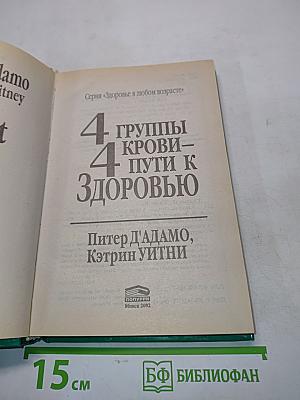4 группы крови — 4 пути к здоровью