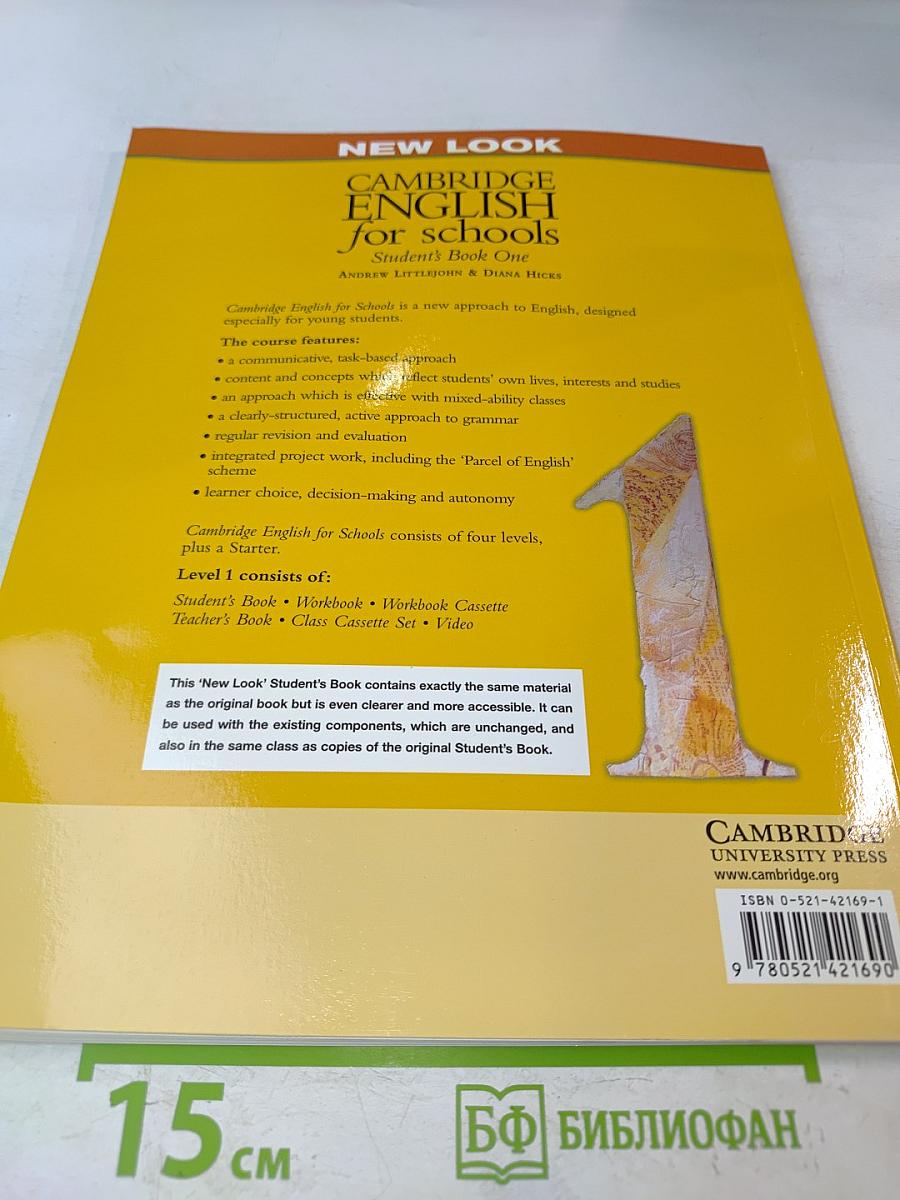 Cambridge English for Schools. Student's Book One