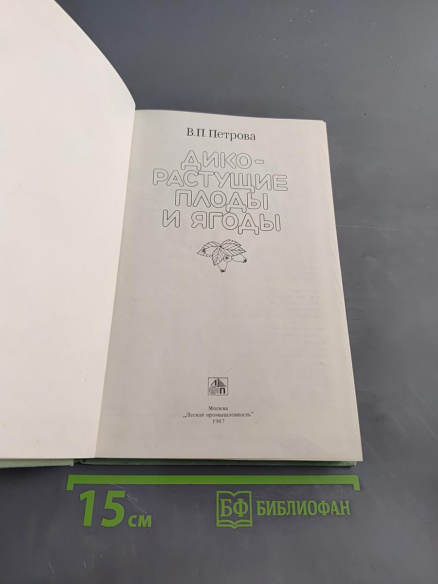 Дикорастущие плоды и ягоды