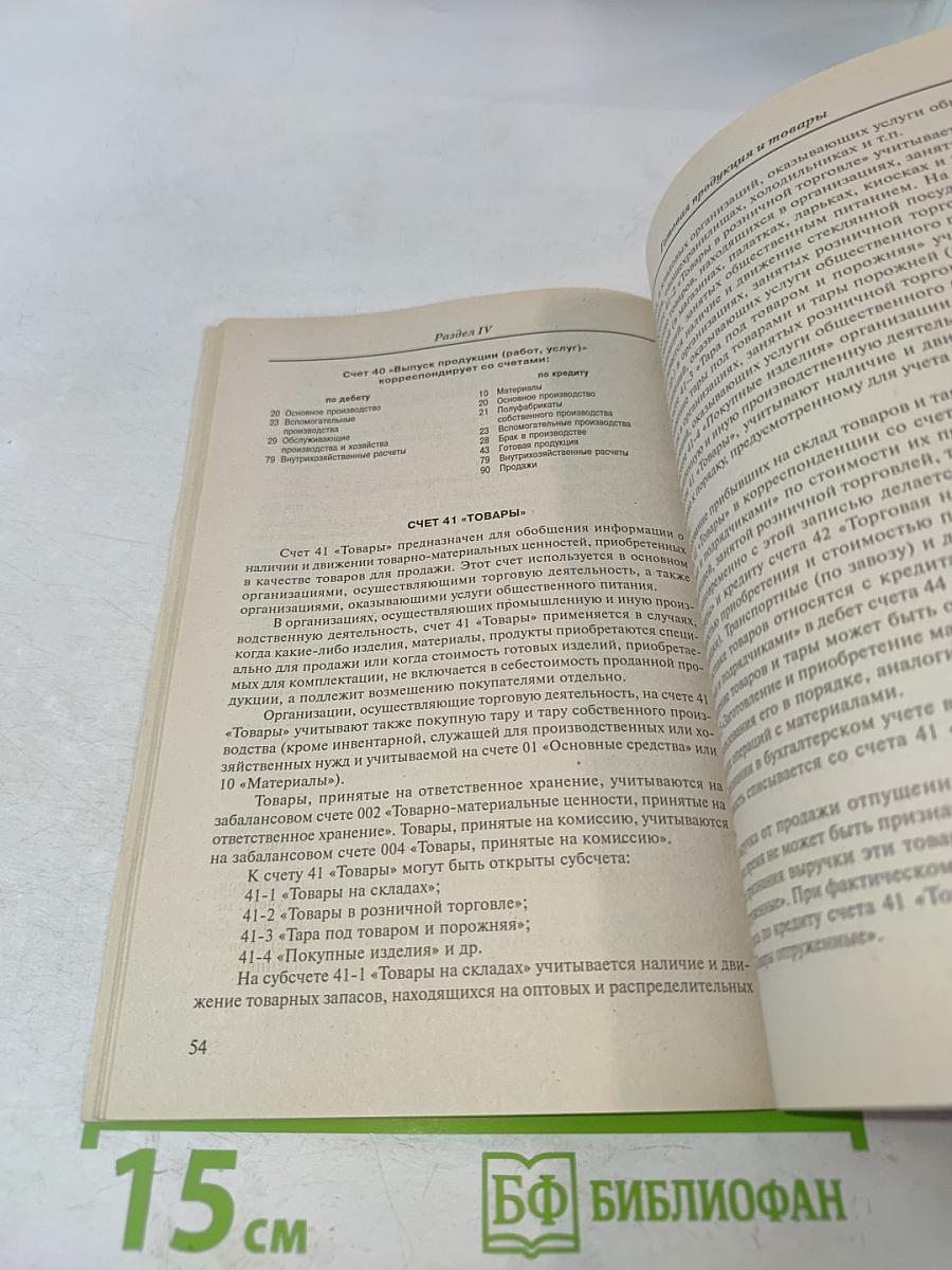 План счетов бухгалтерского учета