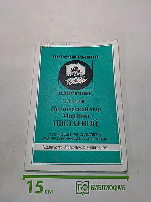 Поэтический мир Марины Цветаевой