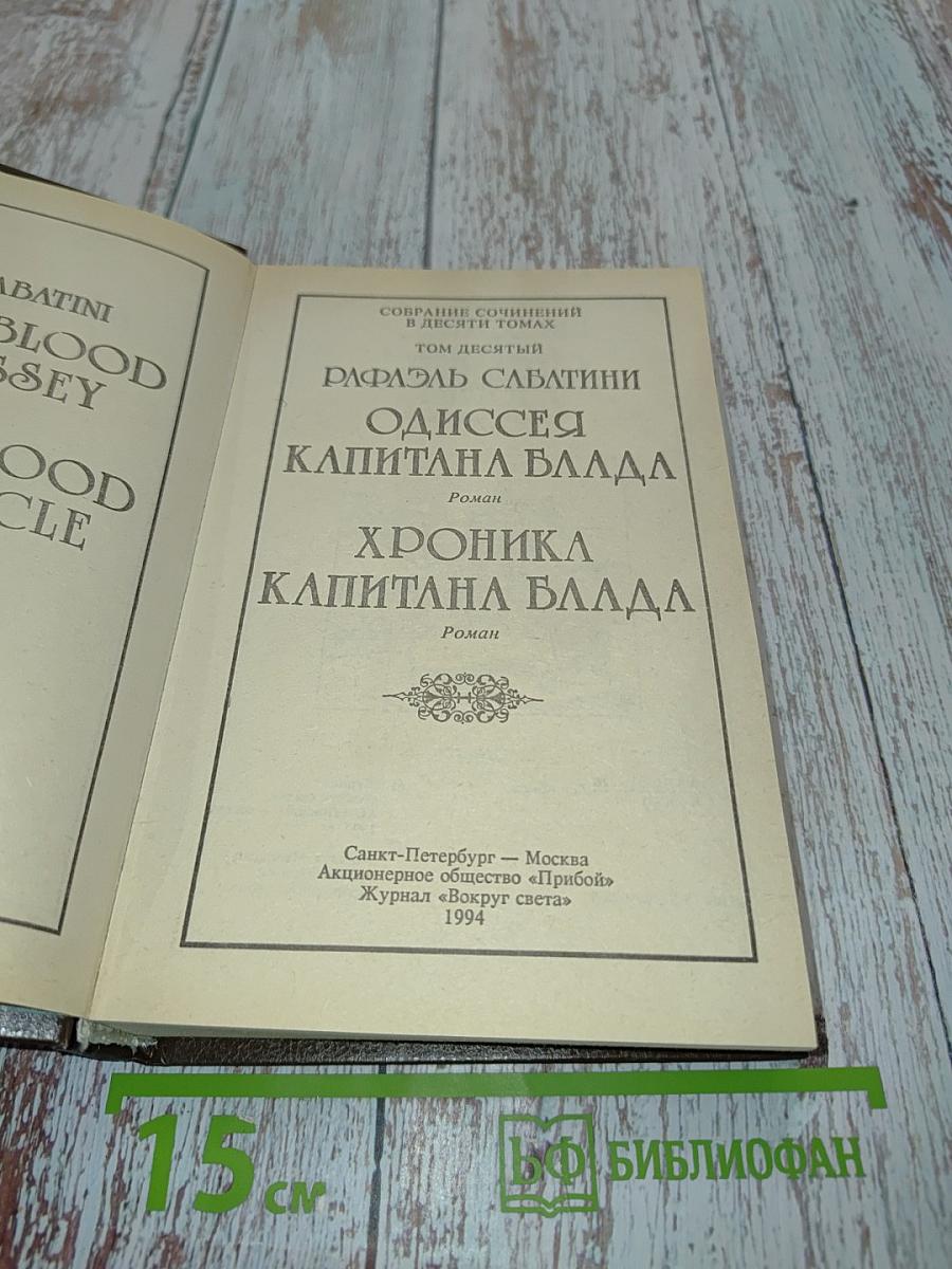 Одиссея капитана Блада. Хроника капитана Блада