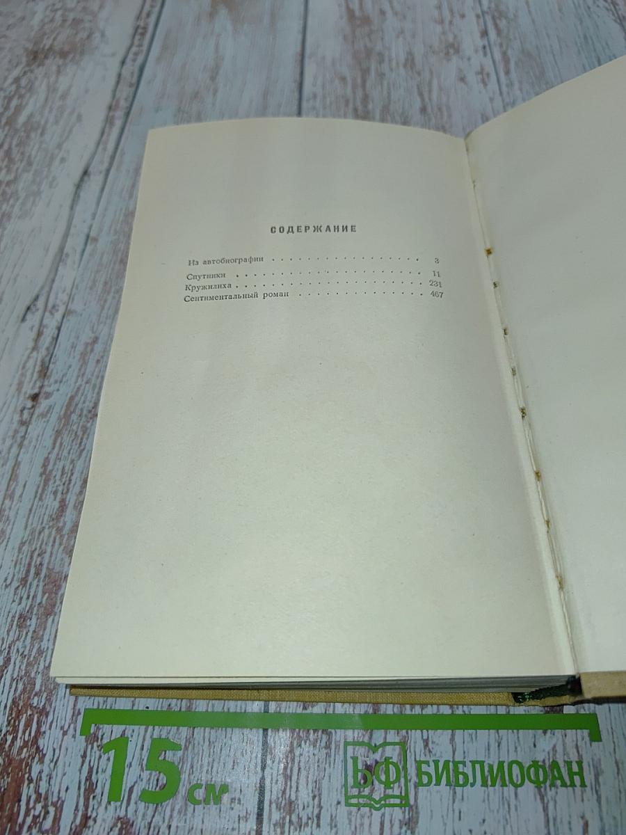 Спутники. Кружилиха. Сентиментальный роман