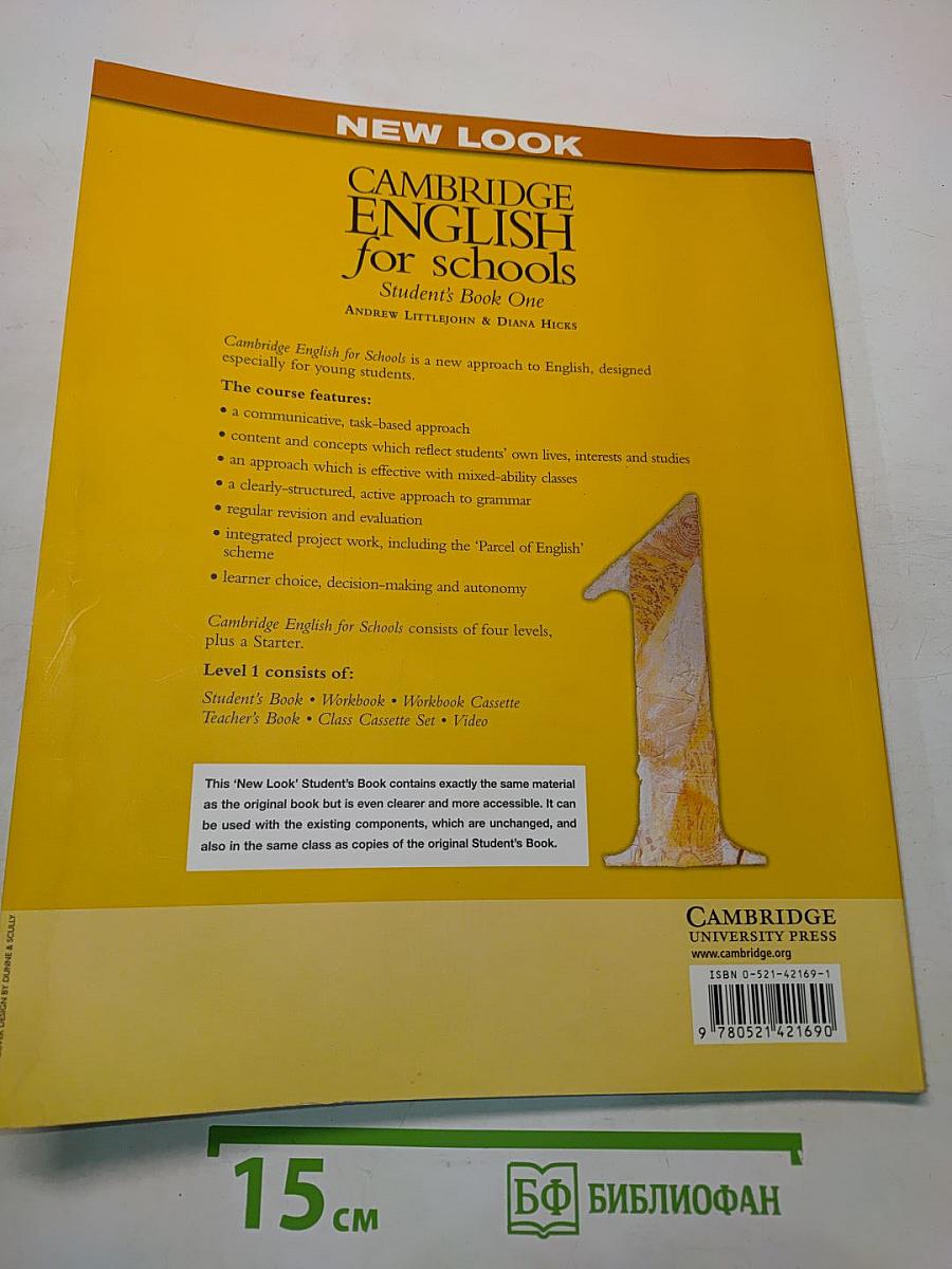 Cambridge English for Schools. Student's Book One