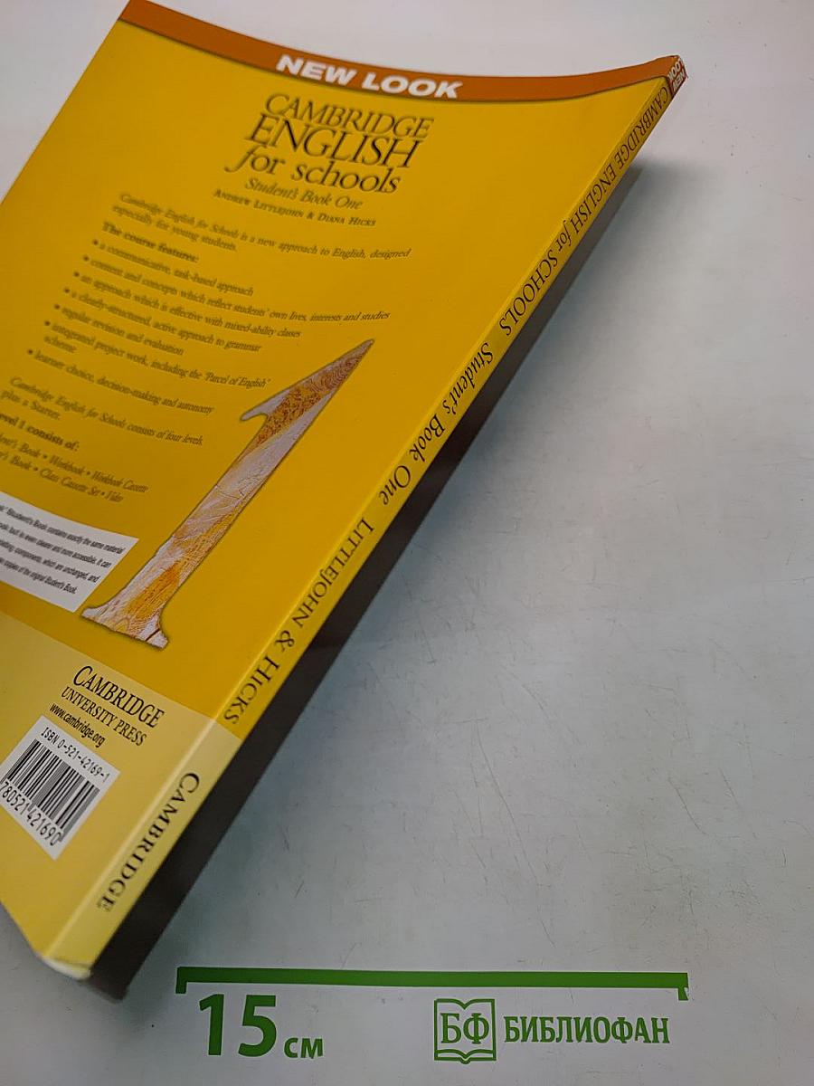 Cambridge English for Schools. Student's Book One