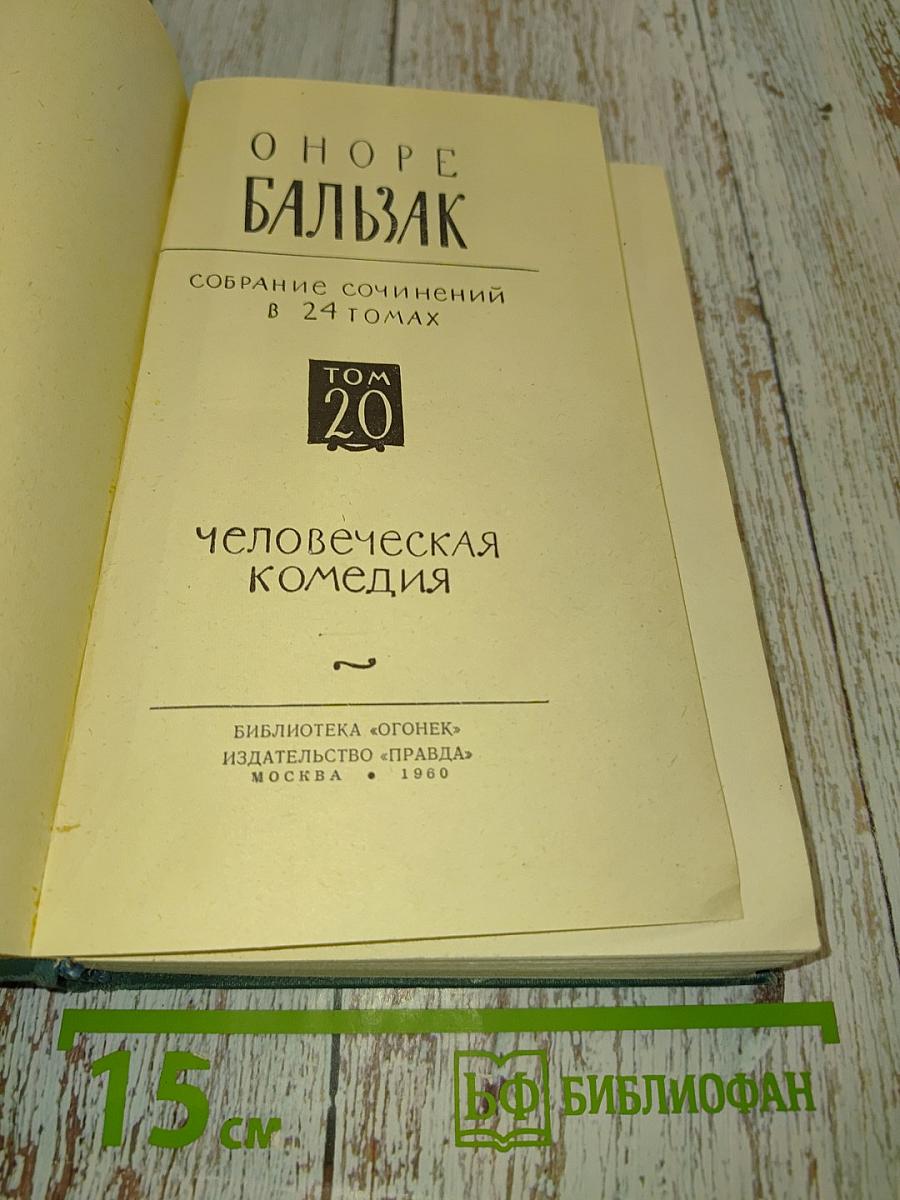 Человеческая комедия. Том 20