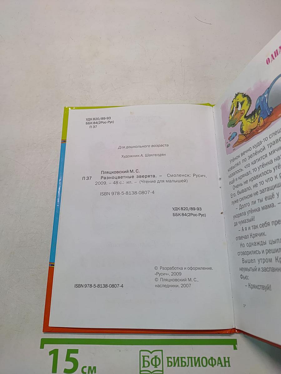 Разноцветные зверята