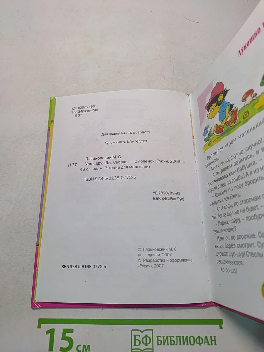 Урок дружбы