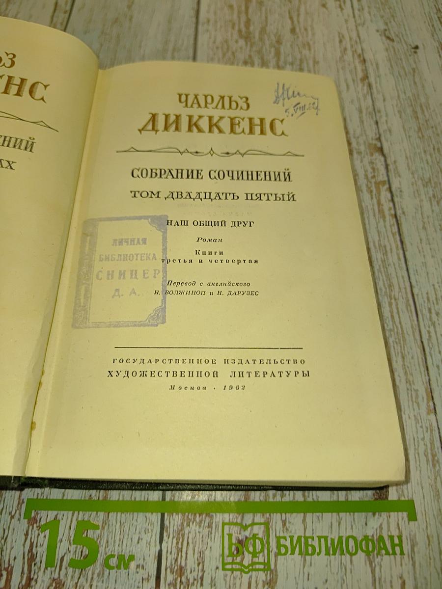 Собрание сочинений. Том двадцать пятый. Наш общий друг. Книги третья и четвертая