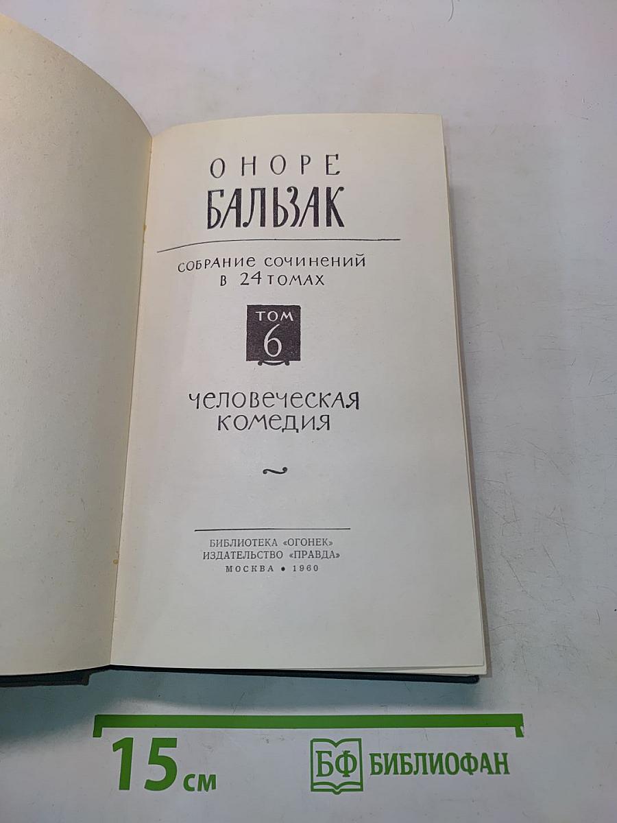 Человеческая комедия. Том 6