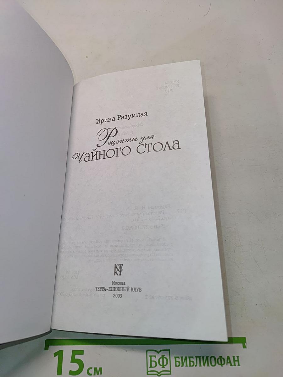 Рецепты для чайного стола
