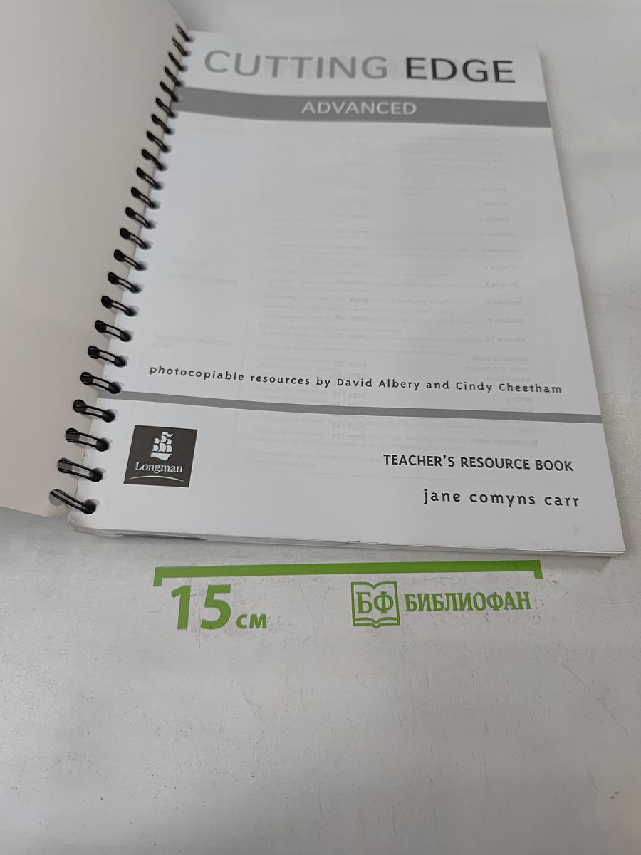 Cutting Edge Advanced Teacher's Resource Book