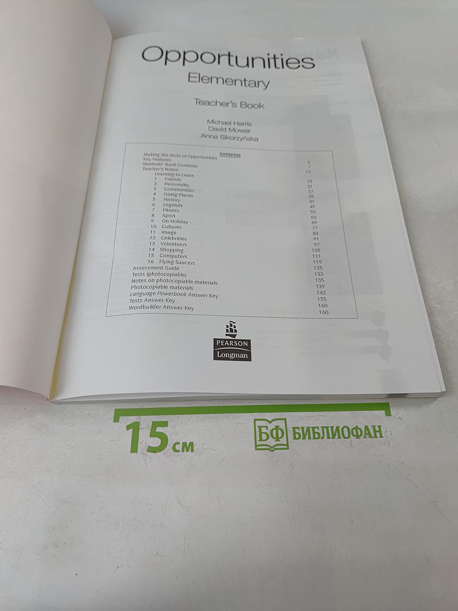 Opportunities Elementary Teacher's Book