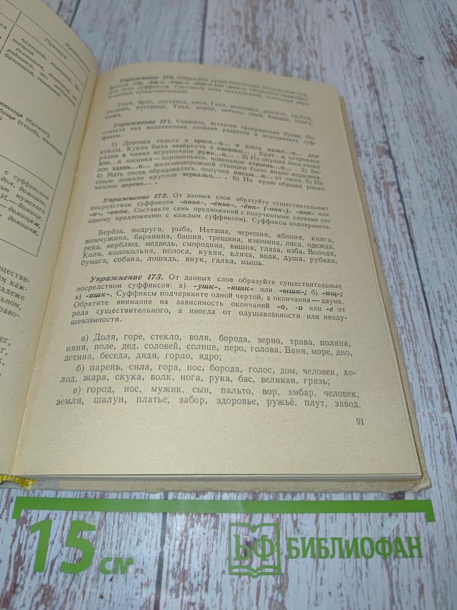 Пособие для занятий по русскому языку в старших классах средней школы