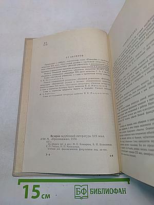 История зарубежной литературы XIX века