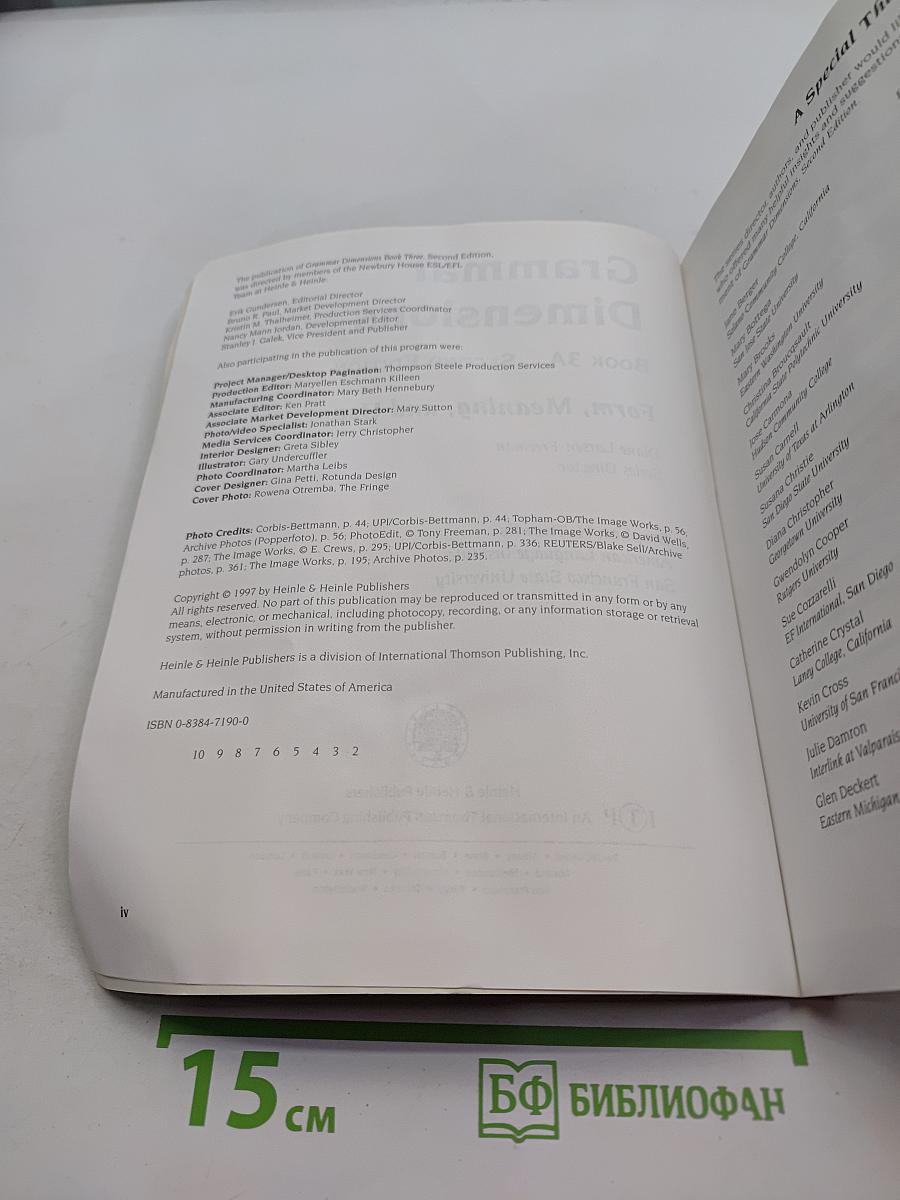 Grammar Dimensions: Book 3A: Form, Meaning, and Use