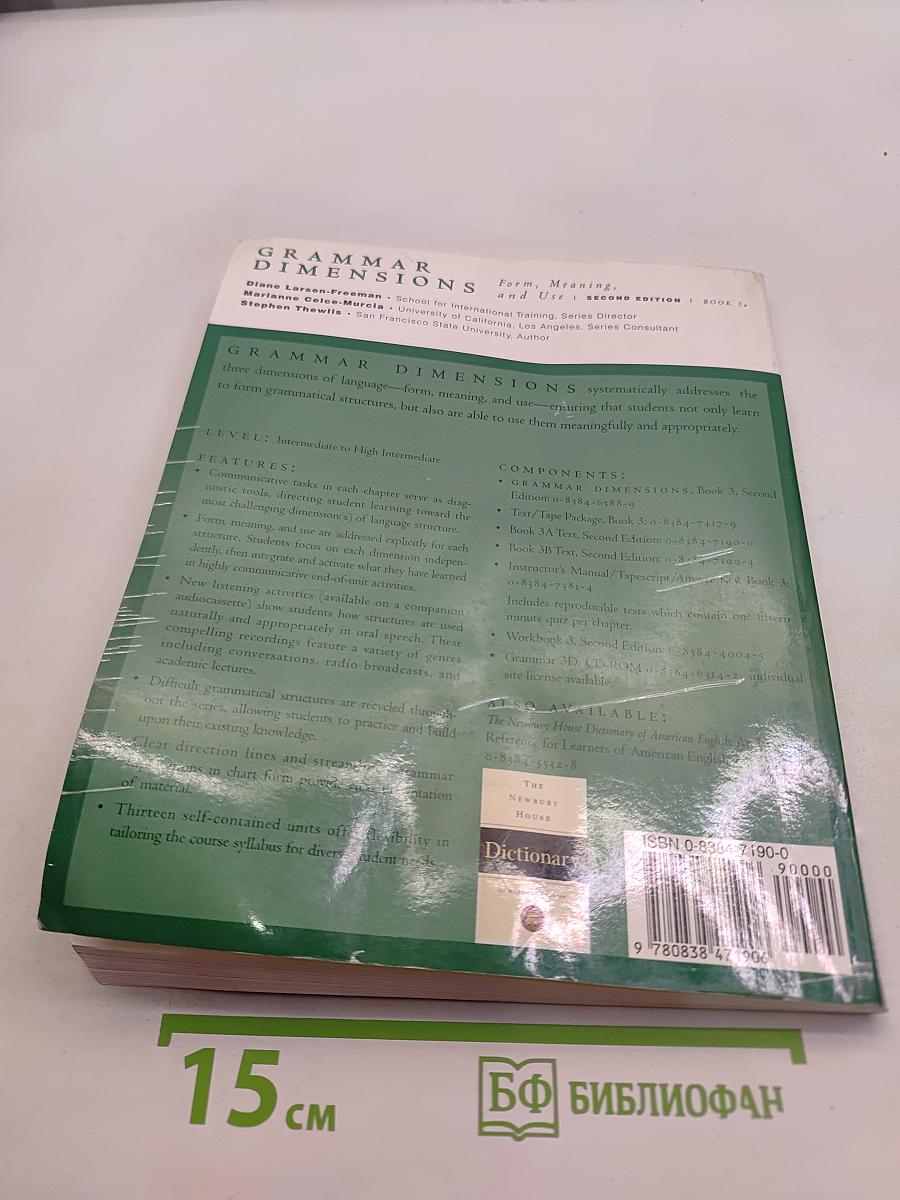 Grammar Dimensions: Book 3A: Form, Meaning, and Use