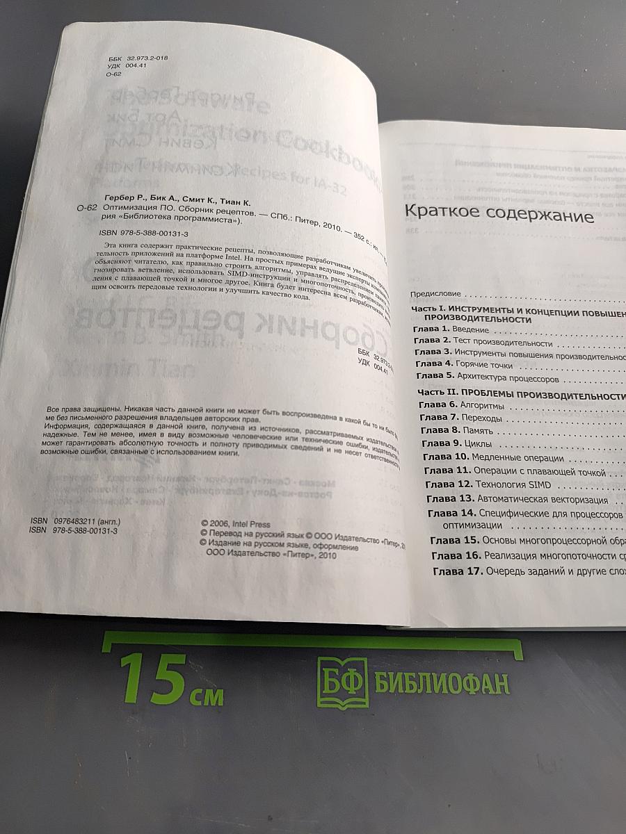 Оптимизация по сборник рецептов