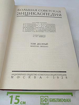 Большая Советская Энциклопедия. Том десятый. Венгрия — Вильно