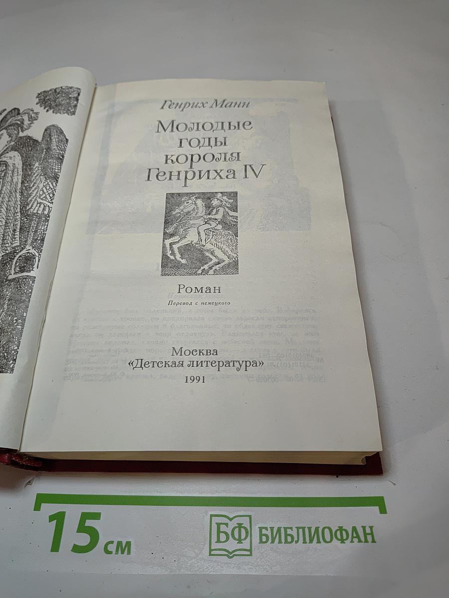 Молодые годы короля Генриха IV