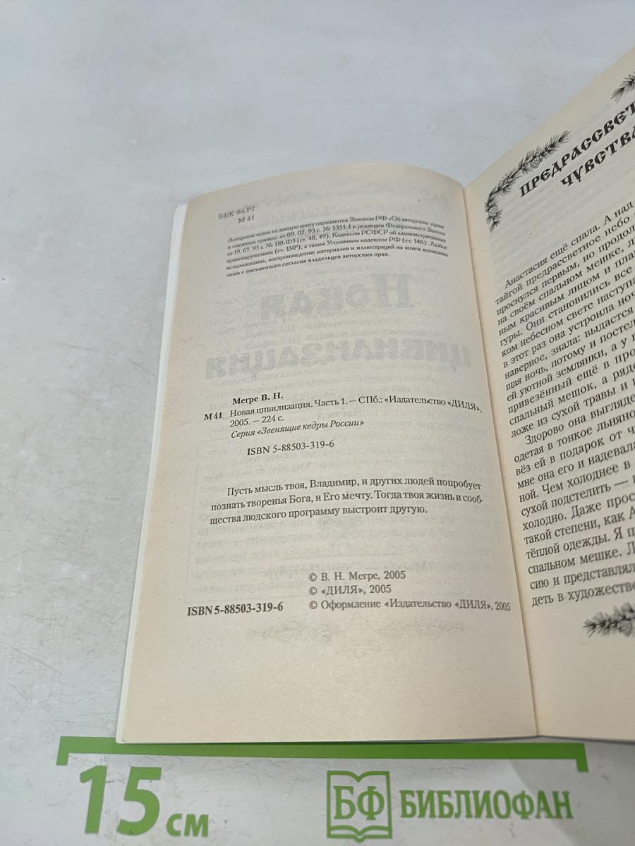Новая цивилизация. Книга восьмая. Часть 1. Из Звенящих кедры России