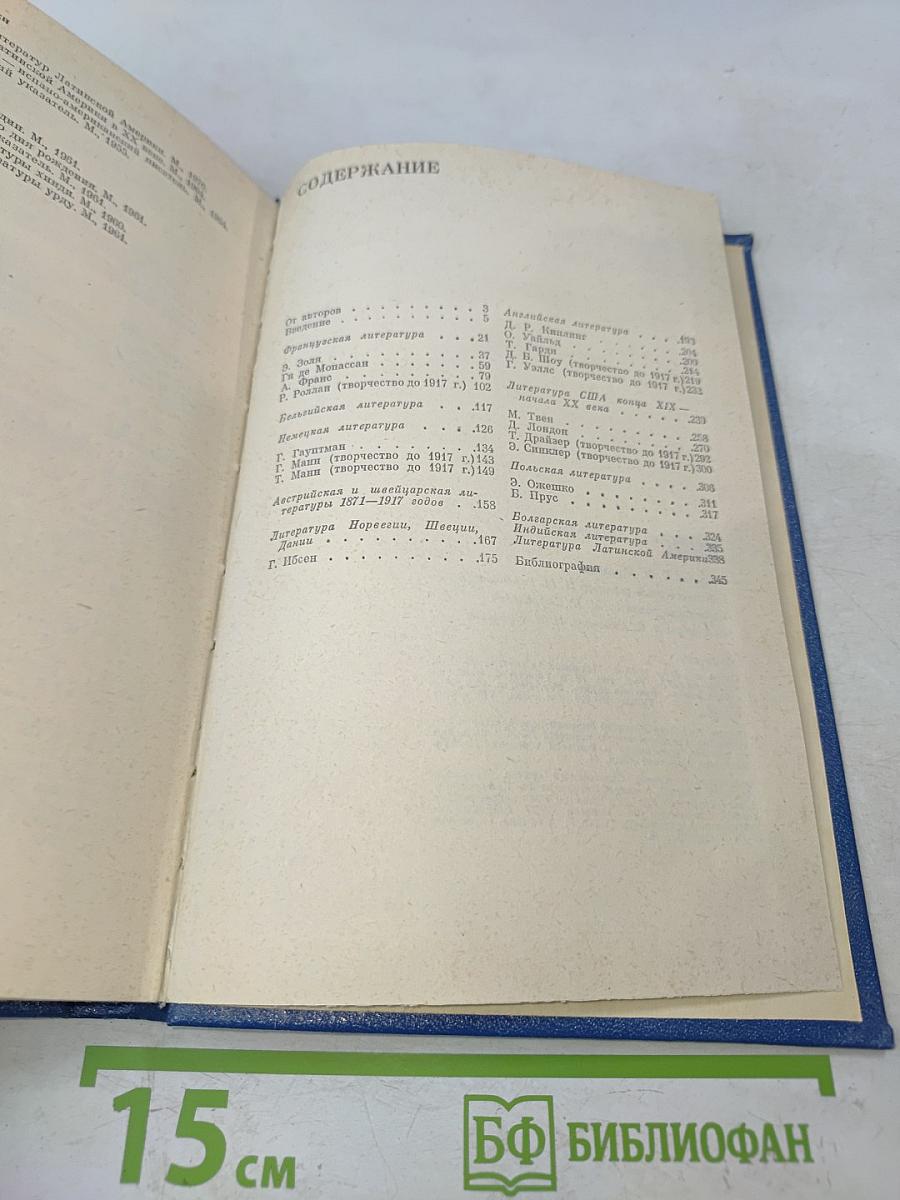 Зарубежная литература XX века (1871-1917)