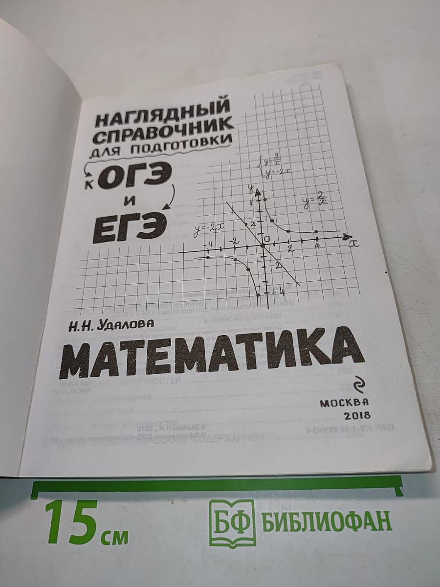 Наглядный справочник для подготовки к ОГЭ и ЕГЭ. Математика