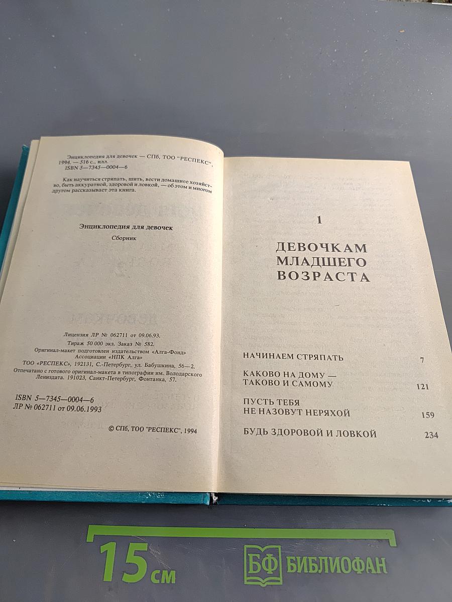 Энциклопедия для девочек. Том 1. Девочкам младшего возраста