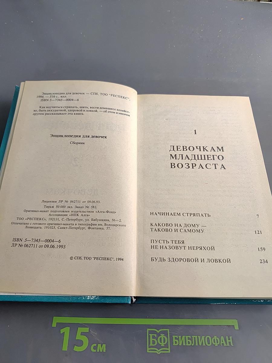 Энциклопедия для девочек. Том 1. Девочкам младшего возраста