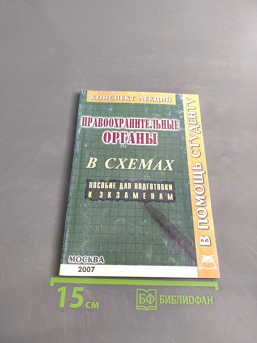 Правоохранительные органы в схемах. Конспект лекций