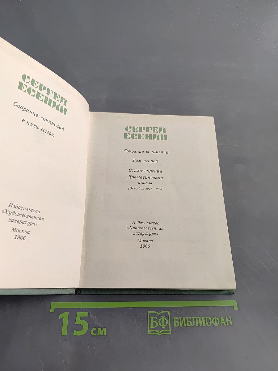 Собрание сочинений в пяти томах. Том второй. Стихотворения. Драматические поэмы (Октябрь 1917–1923)