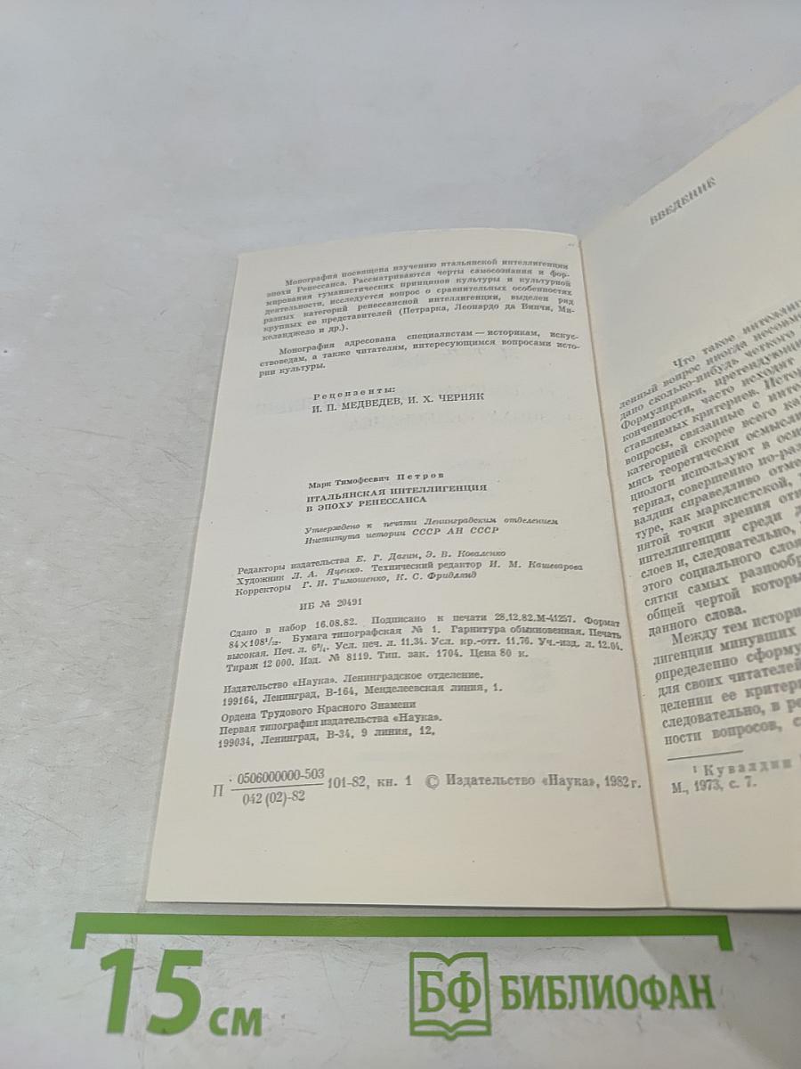 Итальянская интеллигенция в эпоху Ренессанса