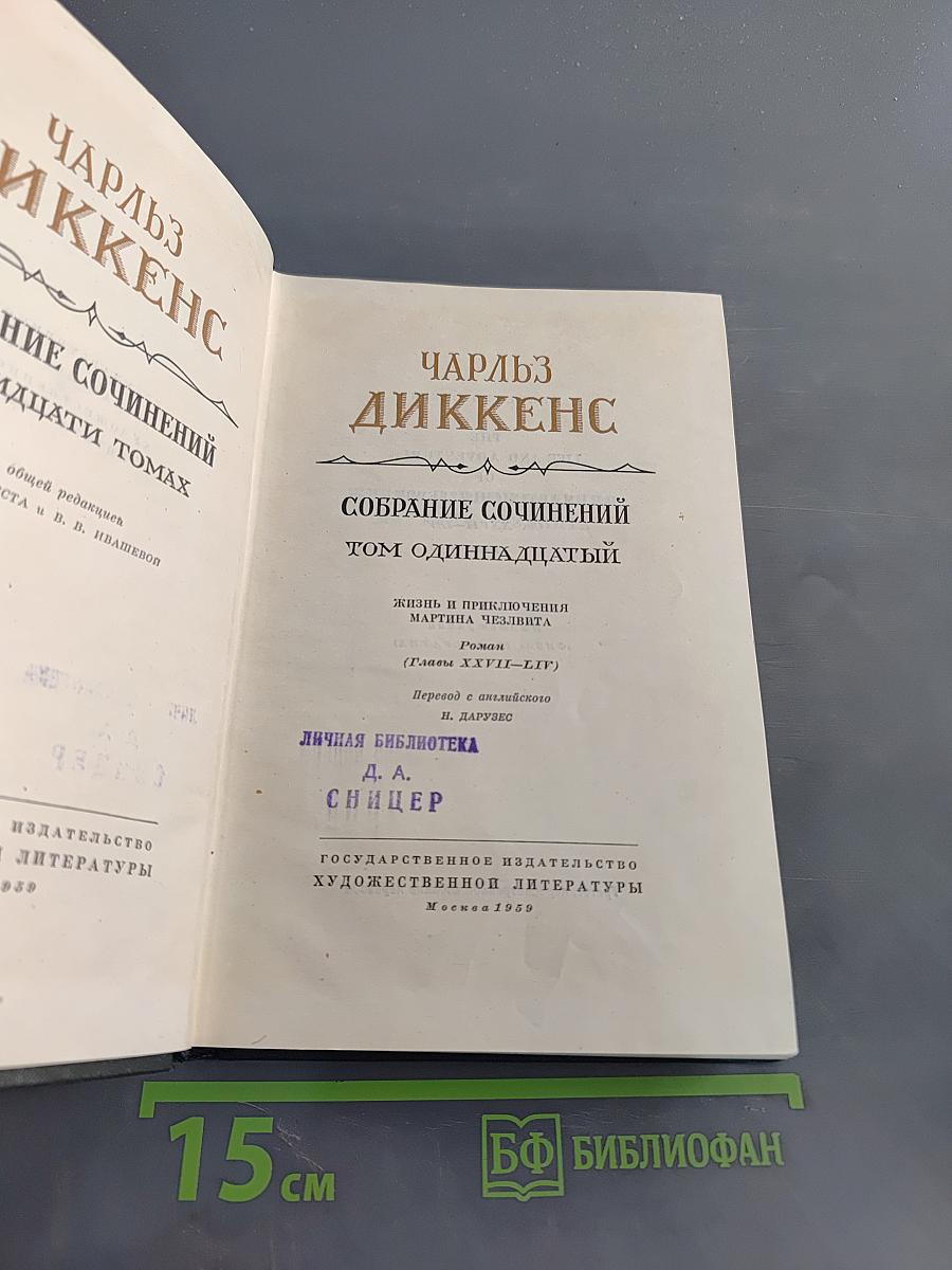 Собрание сочинений. Том одиннадцатый. Жизнь и приключения Мартина Чезлвита