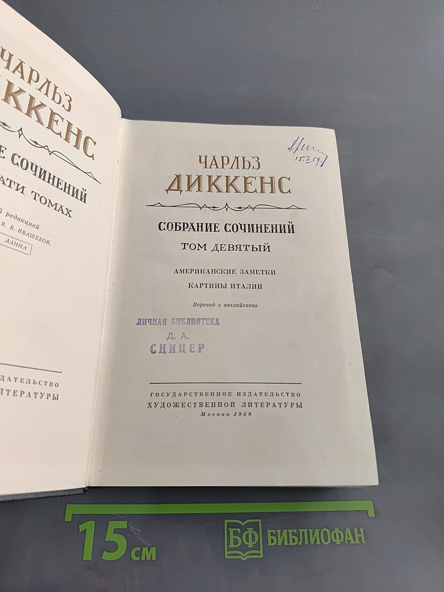 Собрание сочинений. Том девятый. Американские заметки. Картины Италии