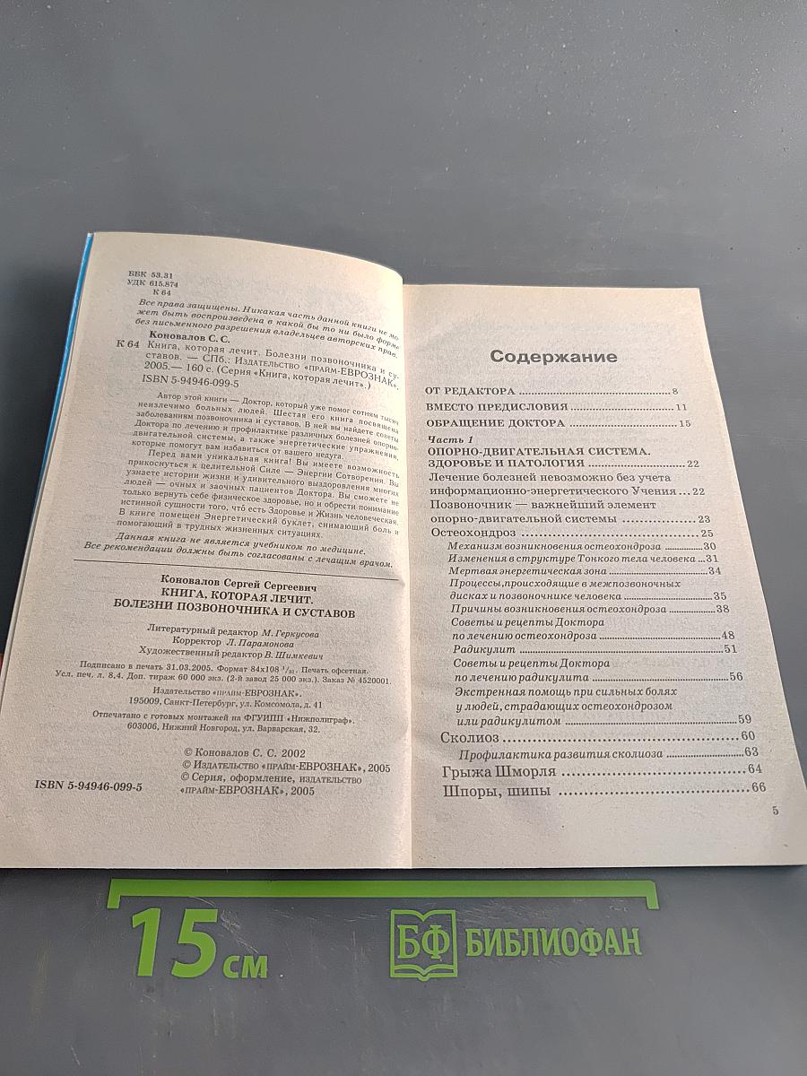 Книга, которая лечит: болезни позвоночника и суставов. Информационно-энергетическое учение
