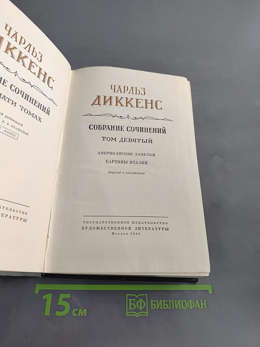 Собрание сочинений. Том девятый. Американские заметки. Картины Италии