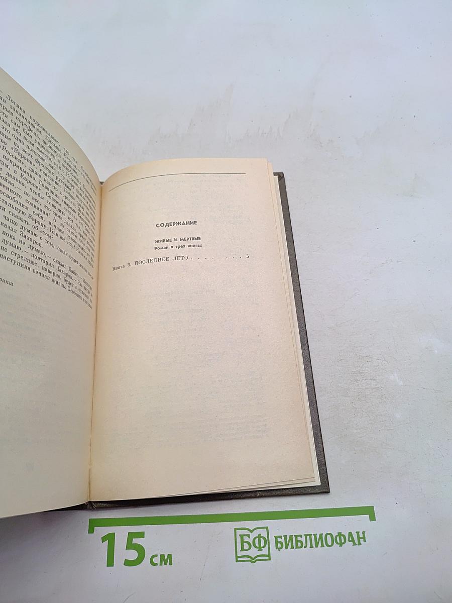 Живые и мертвые. Книга третья. Последнее лето