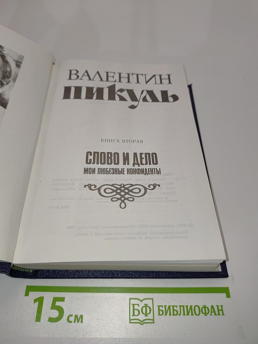 Слово и дело. Книга вторая. Мои любезные конфиденты