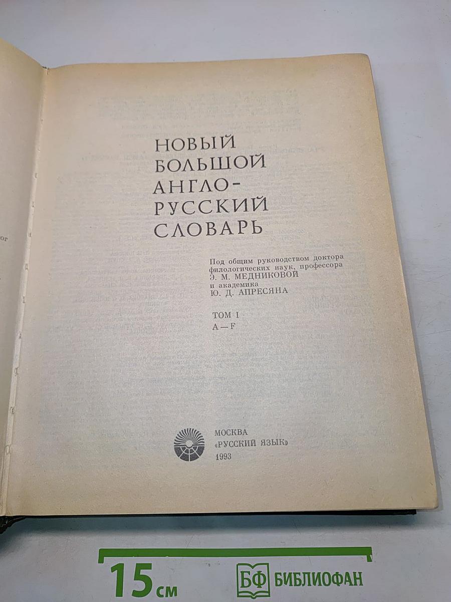 Новый большой англо-русский словарь