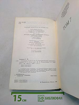 Сочинения. Книга IV. История России с древнейших времен. Тома 7-8