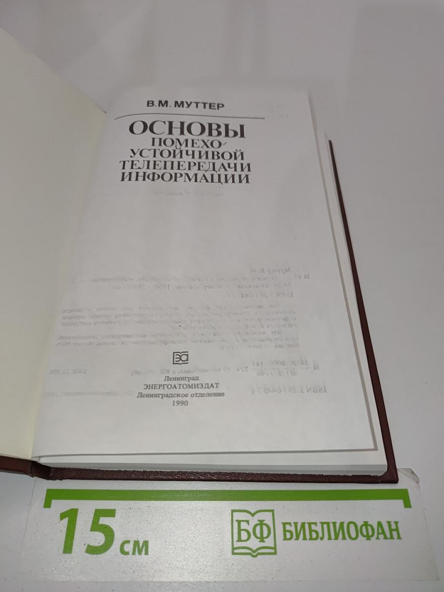 Основы помехоустойчивой телепередачи информации