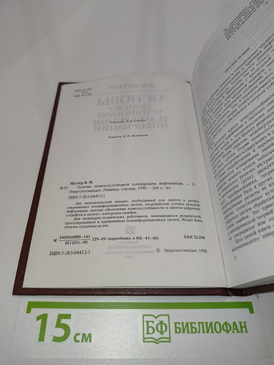 Основы помехоустойчивой телепередачи информации
